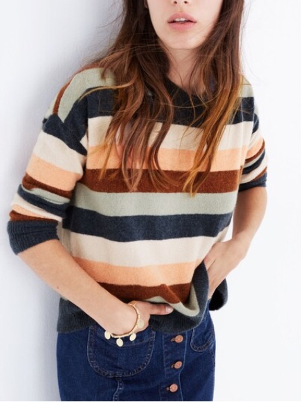 Madewell Merino/Alpaca Blend Striped Sweater